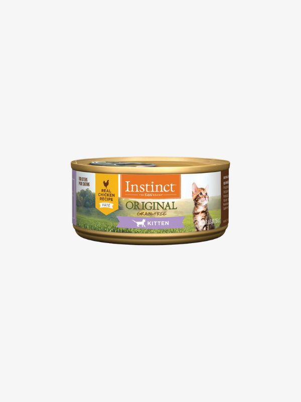 Instinct Original Grain-Free Pate Real Kitten Recipe Canned Cat 5.5 oz Instinct Original Grain-Free Pate Real Kitten Recipe Canned Cat 5.5 oz