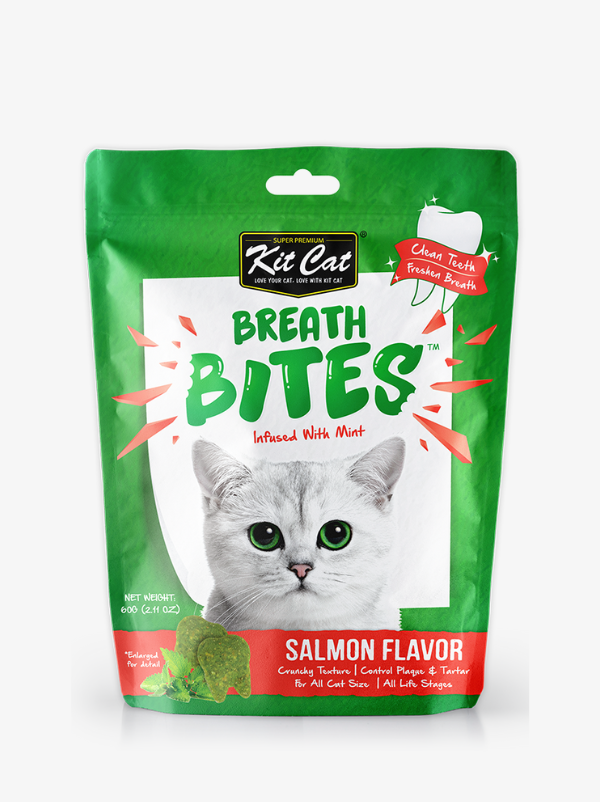 Kit Cat Breath Bites Salmon 60g Kit Cat Breath Bites Salmon 60g