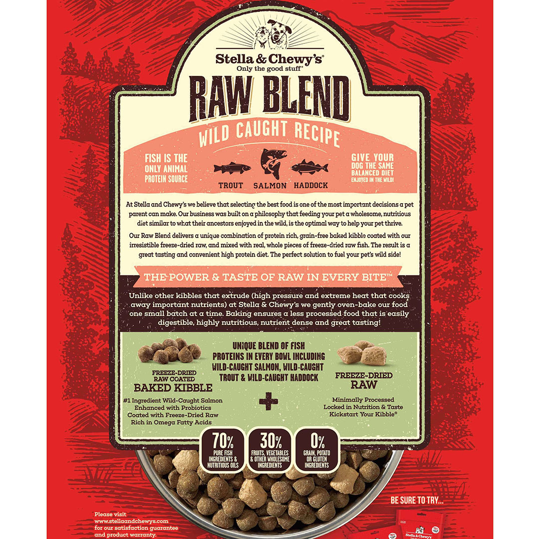 Stella & Chewy Freeze Dried Raw Blend Grain Free Wild Caught Salmon 22lb Stella & Chewy Freeze Dried Raw Blend Grain Free Wild Caught Salmon 22lb
