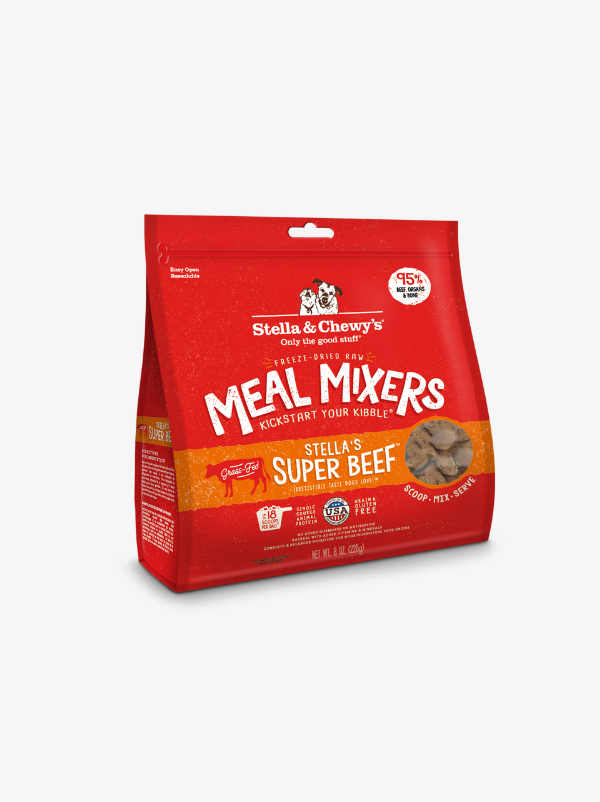 Stella & Chewy’s Freeze Dried Meal Mixers for Dogs, Meal Topper (Super Beef) Stella & Chewy’s Freeze Dried Meal Mixers for Dogs, Meal Topper (Super Beef)