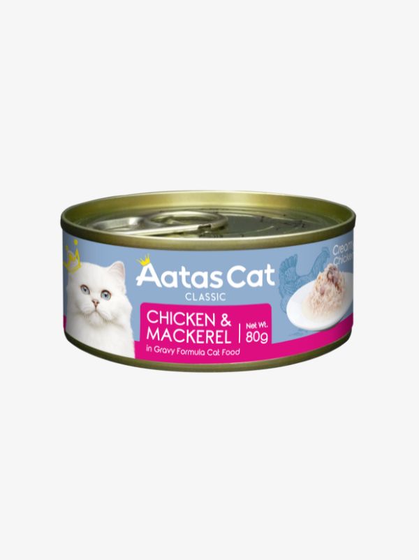 Aatas Cat Creamy Chicken & Mackerel 80g Aatas Cat Creamy Chicken & Mackerel 80g