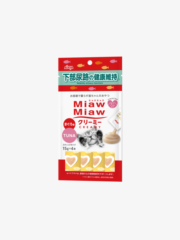 AXMMCM11 Miaw Miaw Creamy - Healthy Urinary Function 15g x 4 Aixia Miaw Miaw Creamy - Healthy Urinary Function 15g x 4, Cat Treats