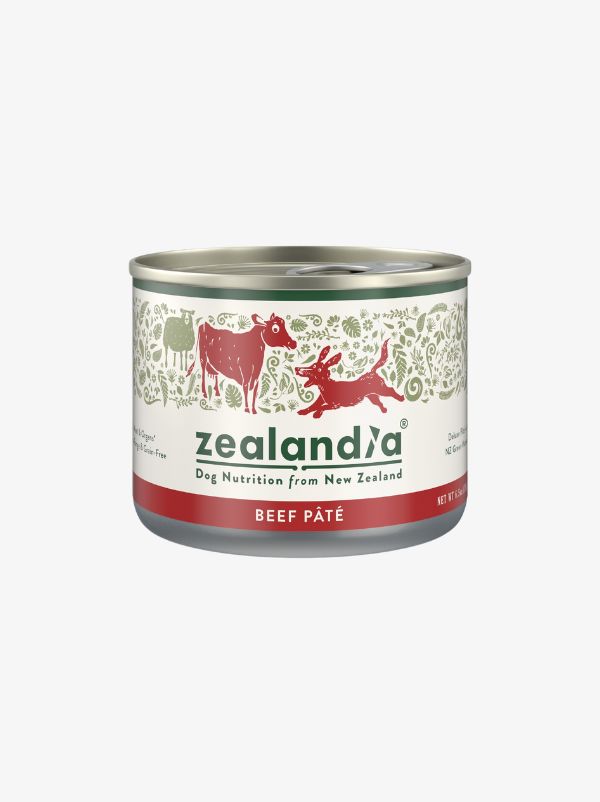 Zealandia Free-Run Beef Pate Grain-Free Adult Canned Dog Food 185g Zealandia Free-Run Beef Pate Grain-Free Adult Canned Dog Food 185g
