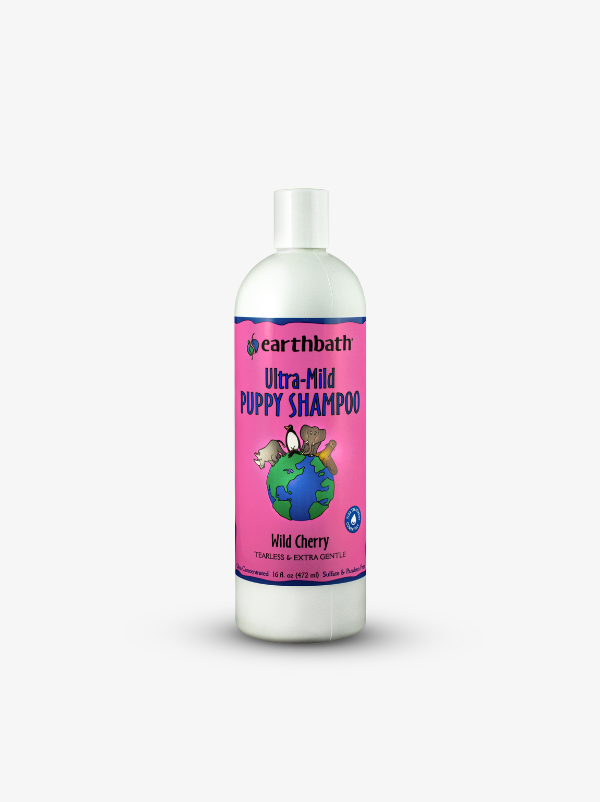 earthbath ultra-mild puppy shampoo Earthbath Ultra-Mild Puppy Shampoo - Wild Cherry 16 oz (472ml) for Dogs