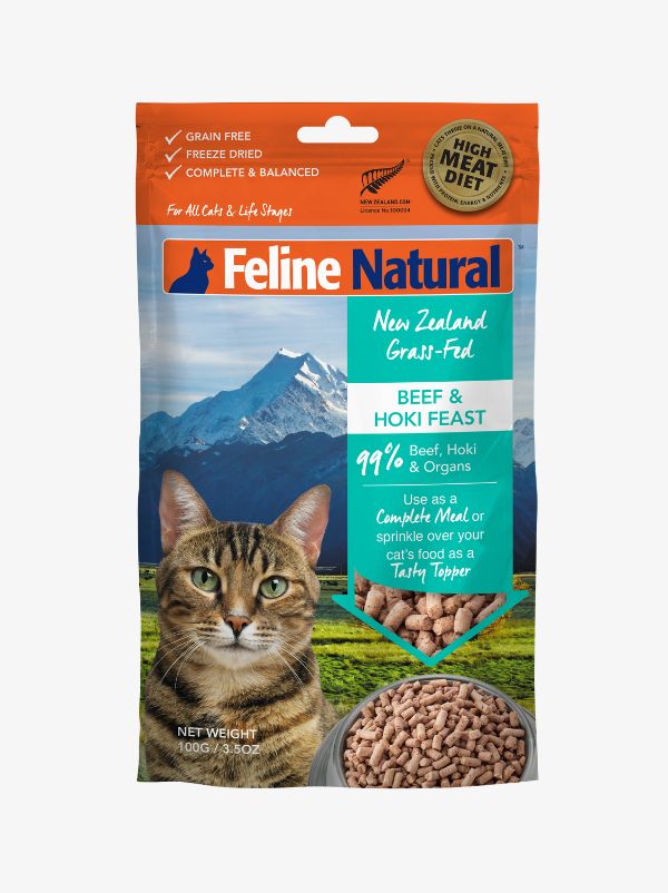 Feline Natural Freeze Dried Beef & Hoki 320g Feline Natural Freeze Dried Beef & Hoki 320g