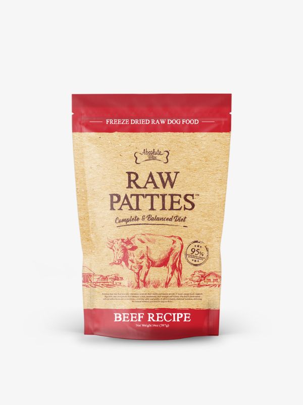 Absolute Bites Raw Patties Beef